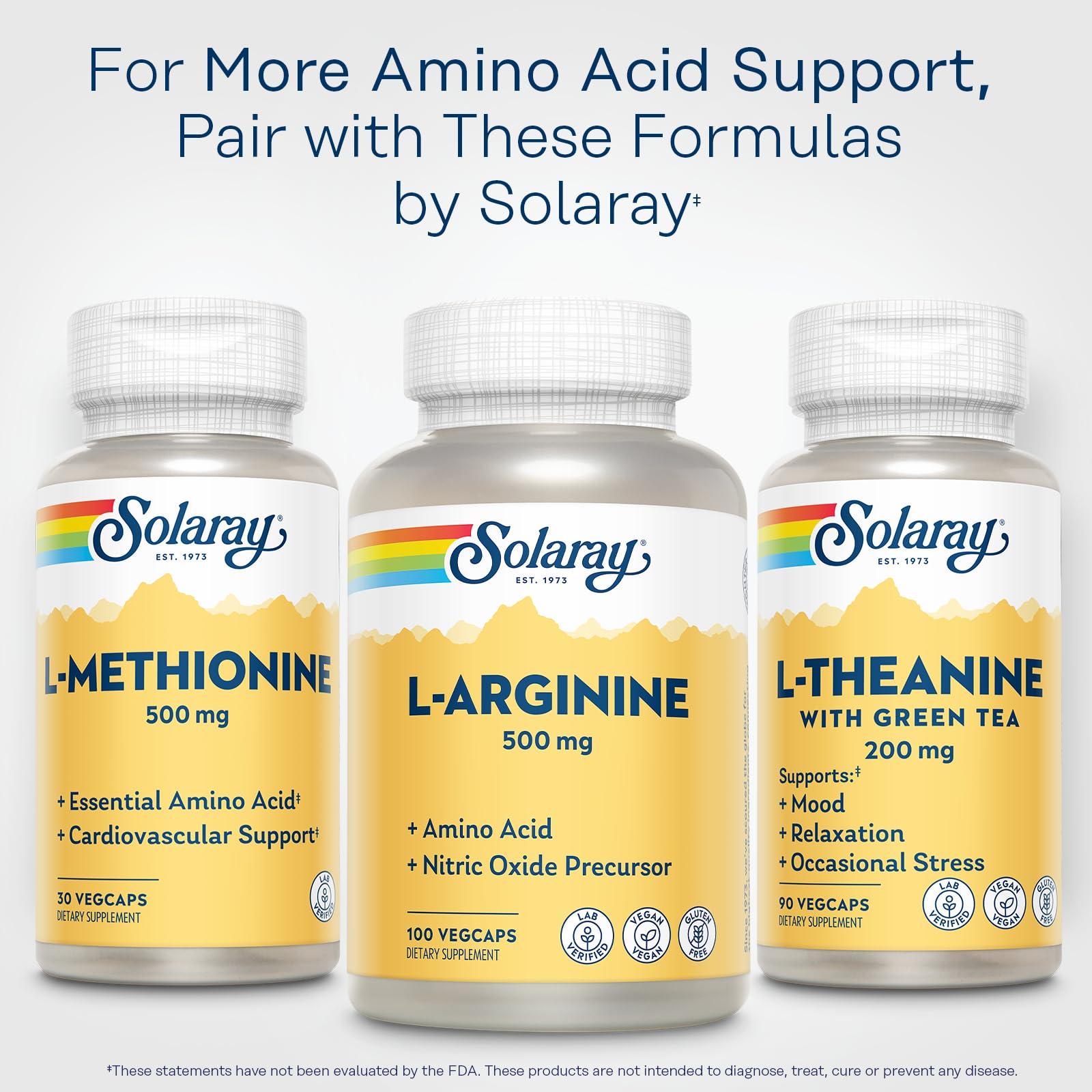 SOLARAY L-Arginine Amino Acid Supplement lifestyle scene