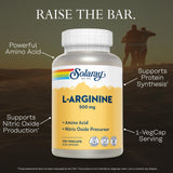 SOLARAY L-Arginine Amino Acid Supplement side view