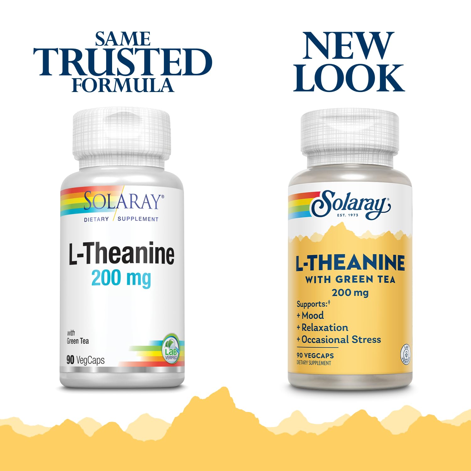 SOLARAY L-Theanine 200mg Green Tea Supplement ingredients list