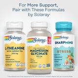 SOLARAY L-Theanine 200mg Green Tea Supplement packaging details