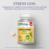 SOLARAY L-Theanine Chewable Tablets 200mg close-up of tablets