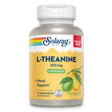 SOLARAY L-Theanine Chewable Tablets 200mg front view
