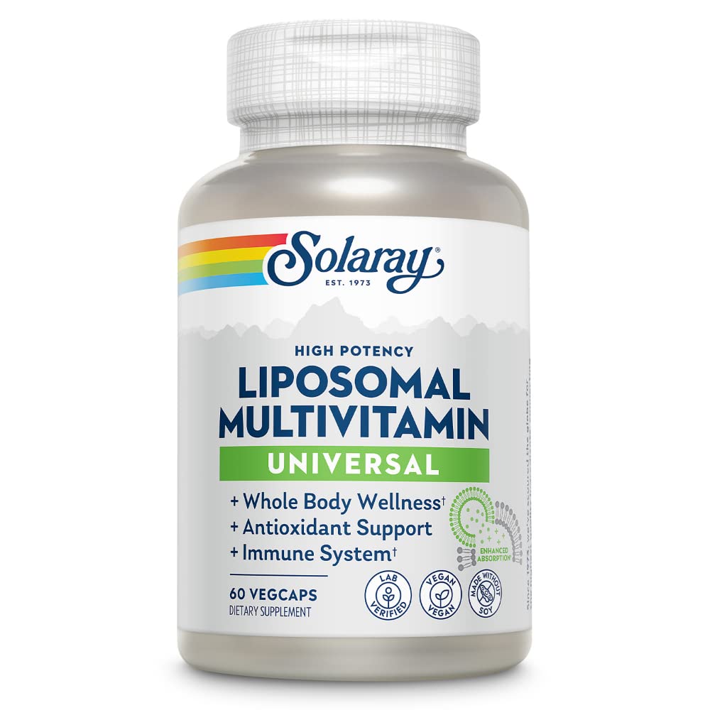 SOLARAY Liposomal Multivitamin front view of bottle
