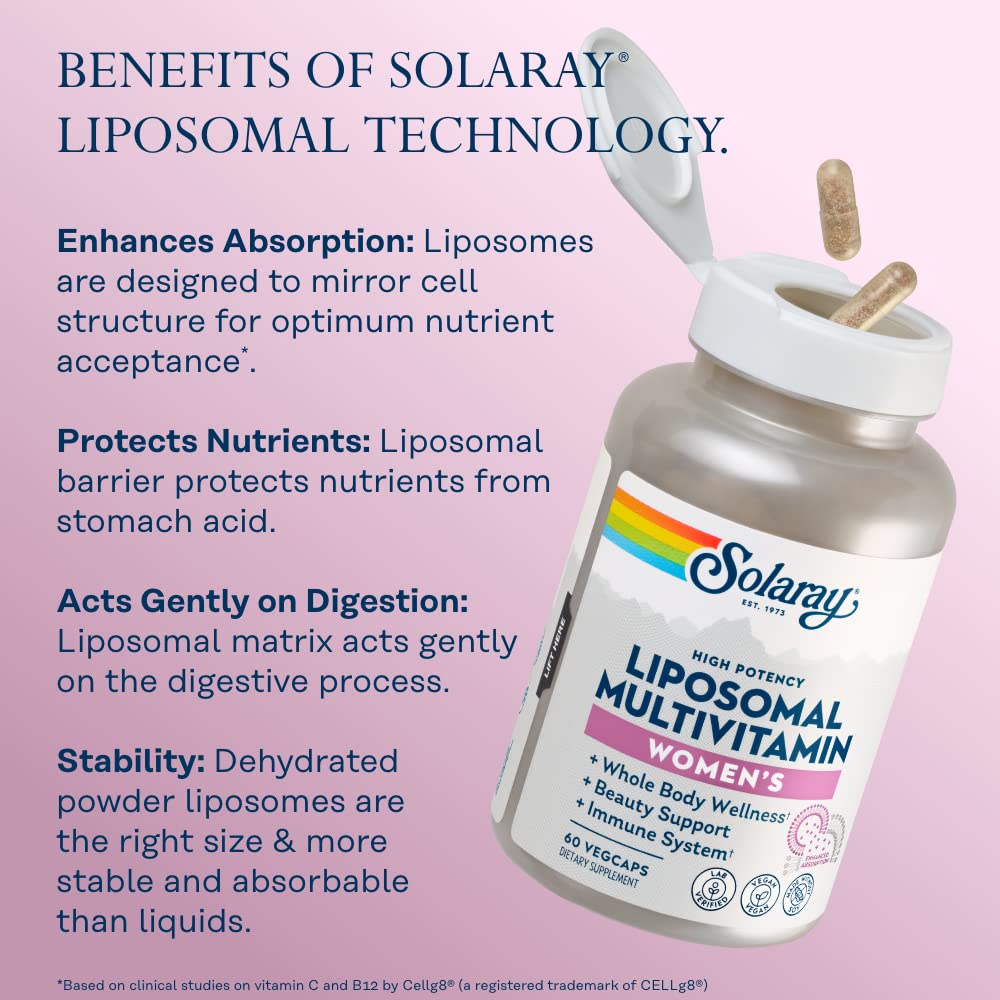 SOLARAY Liposomal Multivitamin VegCaps close-up