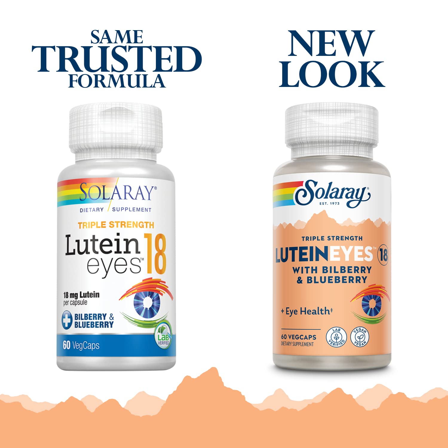 SOLARAY Lutein Eye Support Supplement 50g side view