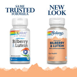 SOLARAY Lutein Supplement side view showing ingredients
