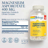 SOLARAY Magnesium Asporotate Complex 300mg capsules side view