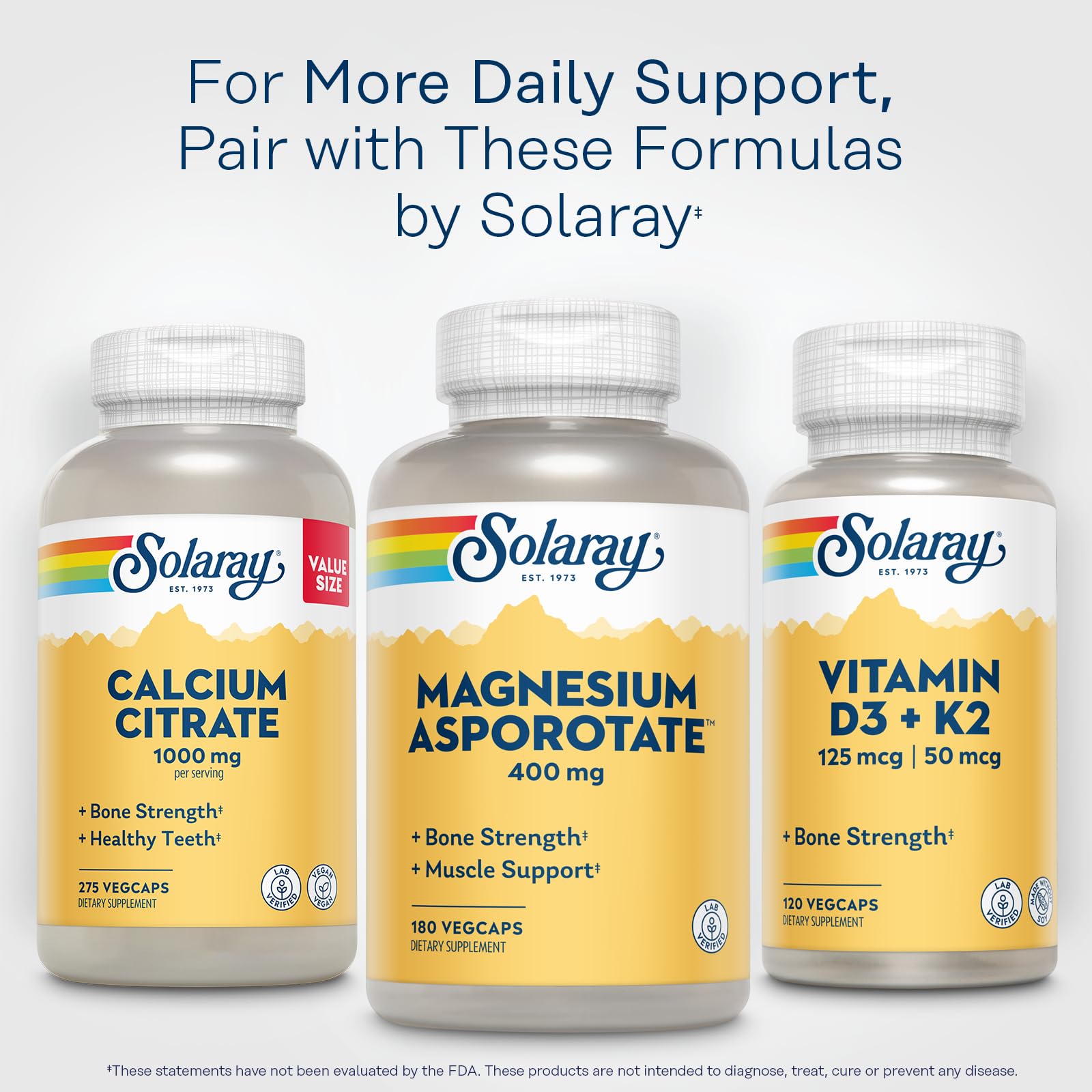SOLARAY Magnesium Complex 400mg bottle with eco-friendly packaging