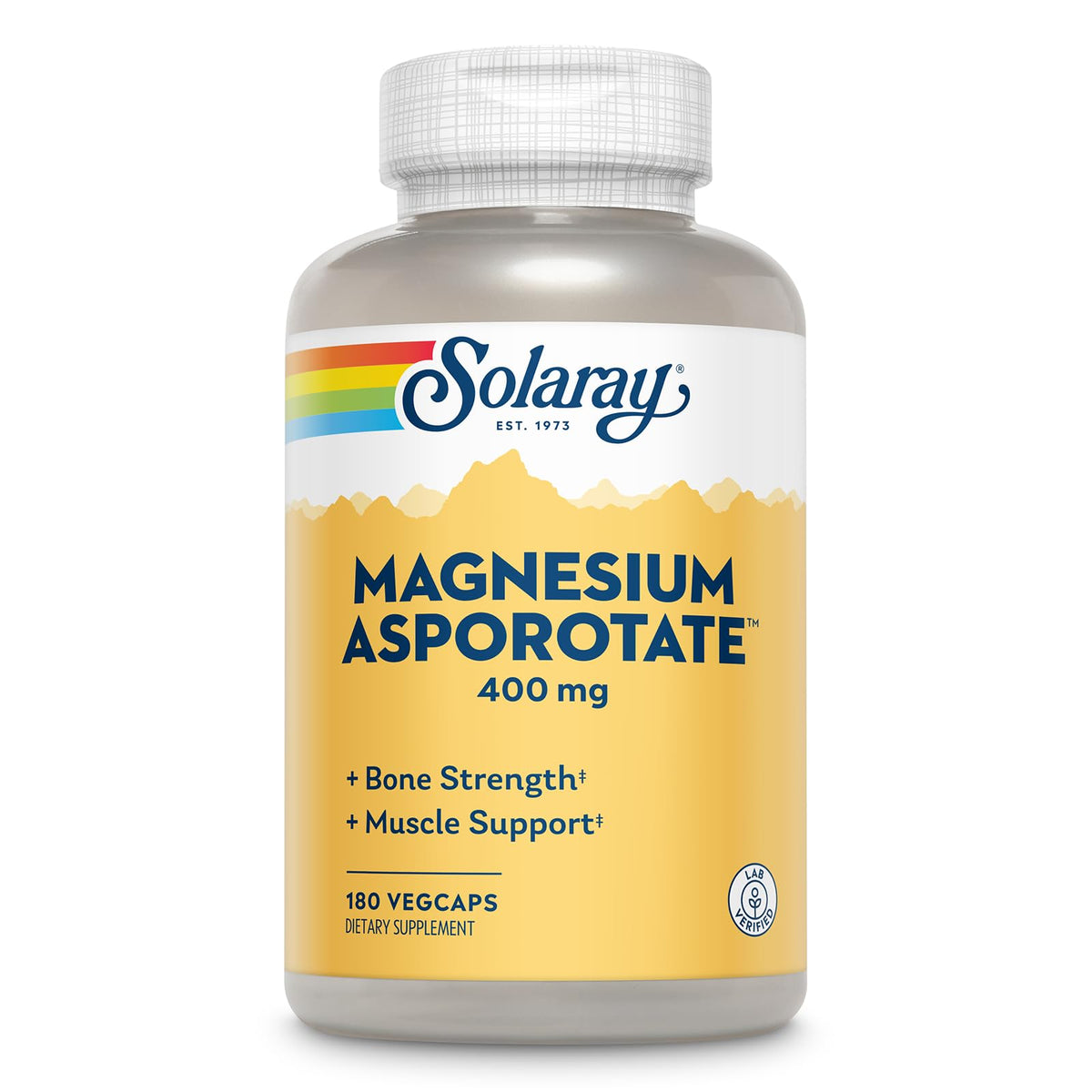 SOLARAY Magnesium Complex 400mg front view of bottle