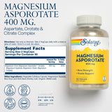 SOLARAY Magnesium Complex 400mg side view showing capsule details