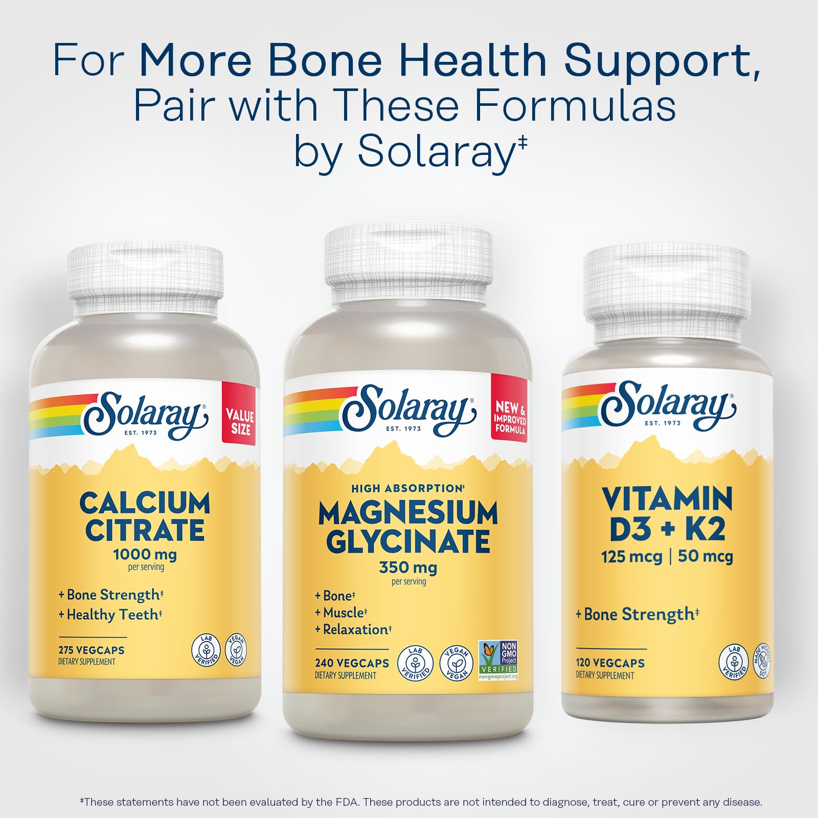 SOLARAY Magnesium Glycinate Supplement 320g with BioPerine