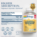 SOLARAY Magnesium Glycinate with Vitamin D3 & K2 back view