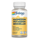 SOLARAY Magnesium Potassium Bromelain 300mg front view