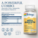 SOLARAY Mega Quercetin 600mg capsules side view