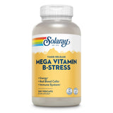 SOLARAY Mega Vitamin B-Stress 60 capsules front view