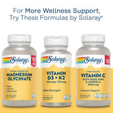 SOLARAY Mega Vitamin B-Stress bottle with nature background
