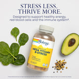 SOLARAY Mega Vitamin B-Stress capsules close-up