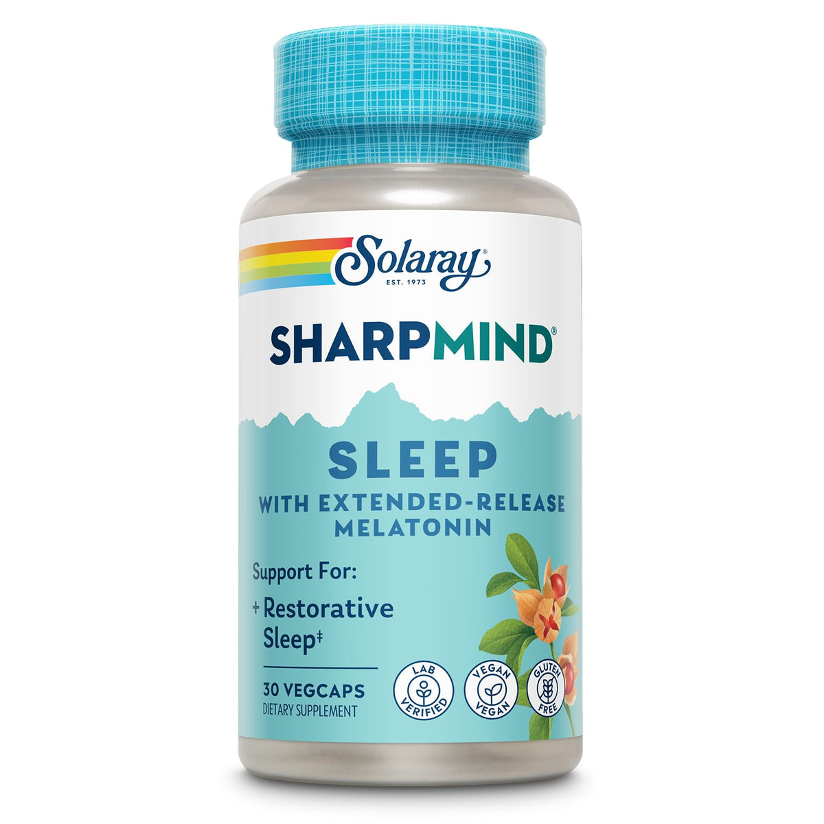 SOLARAY Melatonin 3mg Extended Release Supplement bottle front view