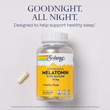 SOLARAY Melatonin Extended Release 10mg 100 Capsules back view