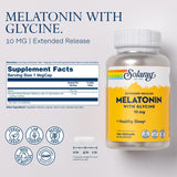 SOLARAY Melatonin Extended Release 10mg 100 Capsules side view