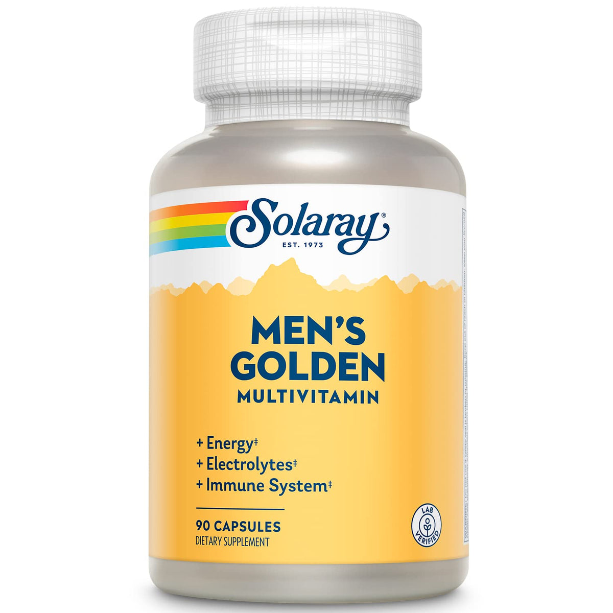 SOLARAY Men's Multivitamin 90 Capsules front view
