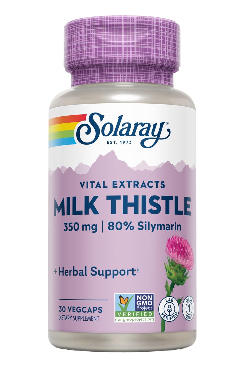 SOLARAY Milk Thistle 350mg supplement eco-friendly packaging