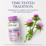 SOLARAY Milk Thistle 350mg supplement ingredients list