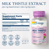 SOLARAY Milk Thistle 350mg supplement side view