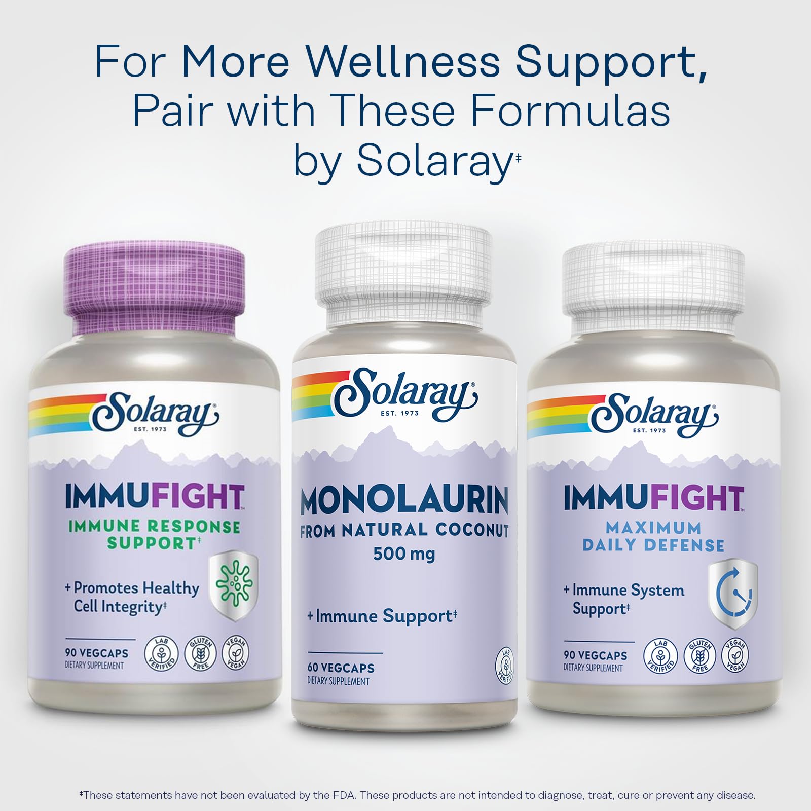 SOLARAY Monolaurin 500mg VegCaps in a lifestyle setting