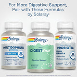 SOLARAY Multi-Enzymes Supplement 68g on a wooden table