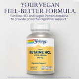SOLARAY Multi-Enzymes Supplement capsules on a wooden surface