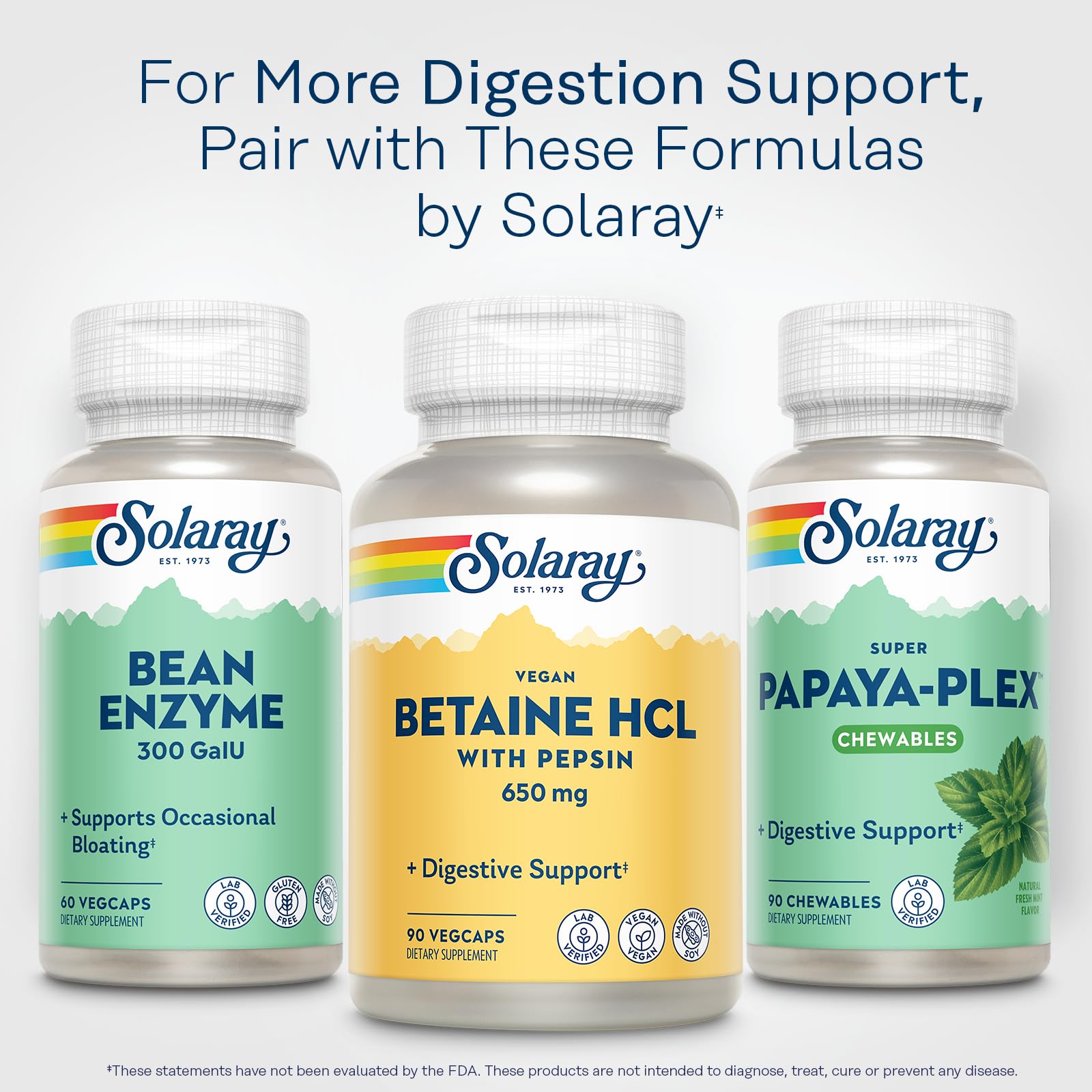 SOLARAY Multi-Enzymes Supplement in a natural setting