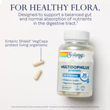 SOLARAY Multidophilus 12 Strain Probiotic back label with ingredients