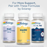 SOLARAY NADH Supplement displayed with natural background