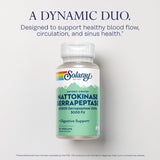 SOLARAY Nattokinase Serrapeptase back view showing ingredient list
