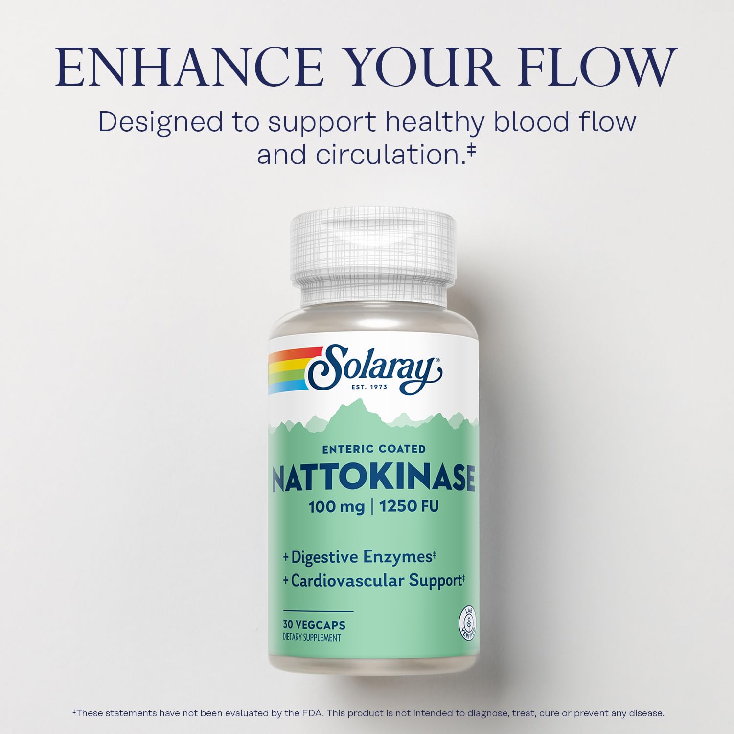 SOLARAY Nattokinase Supplement capsule close-up