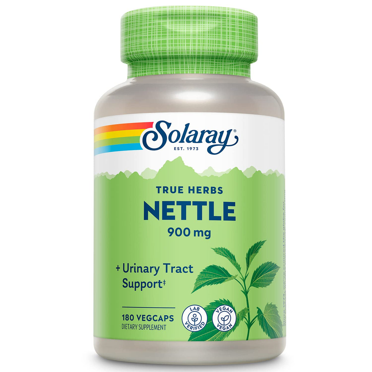 SOLARAY Nettle Leaf Capsules 900mg front view
