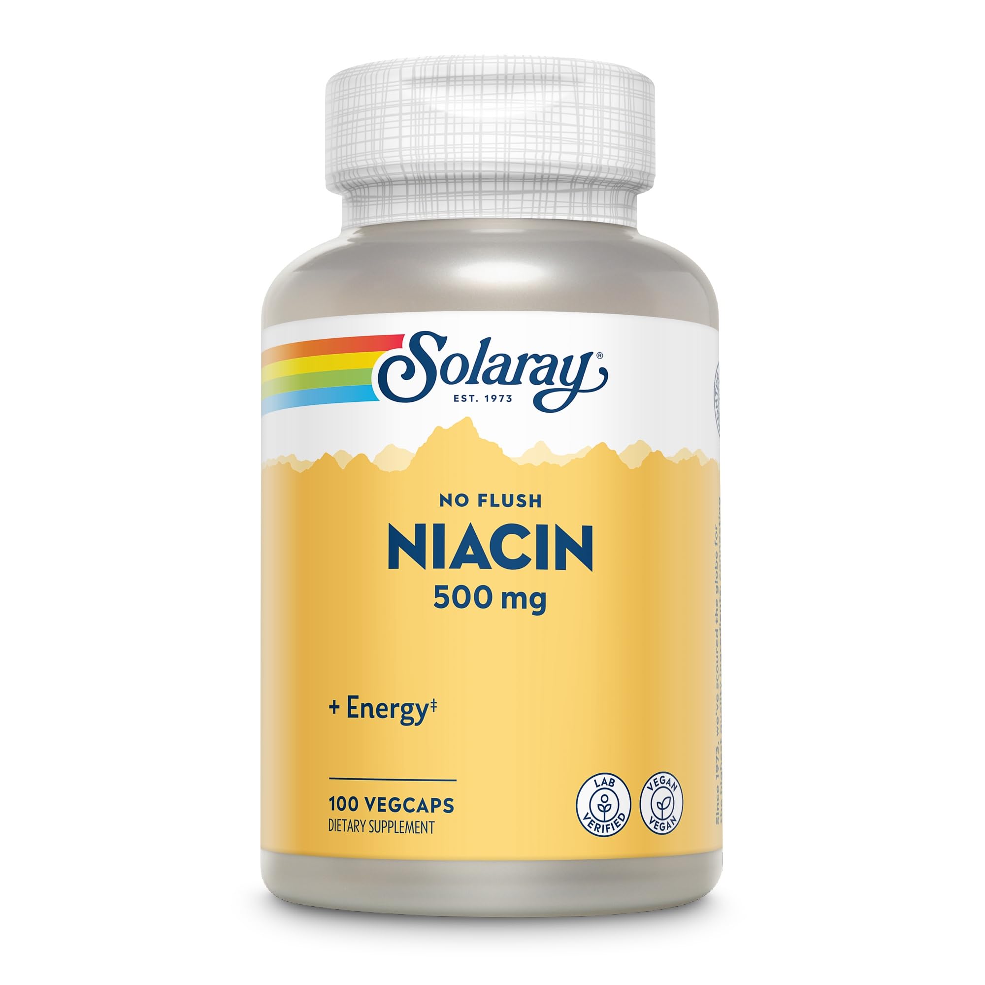 SOLARAY Niacin Supplement 500mg ingredients list