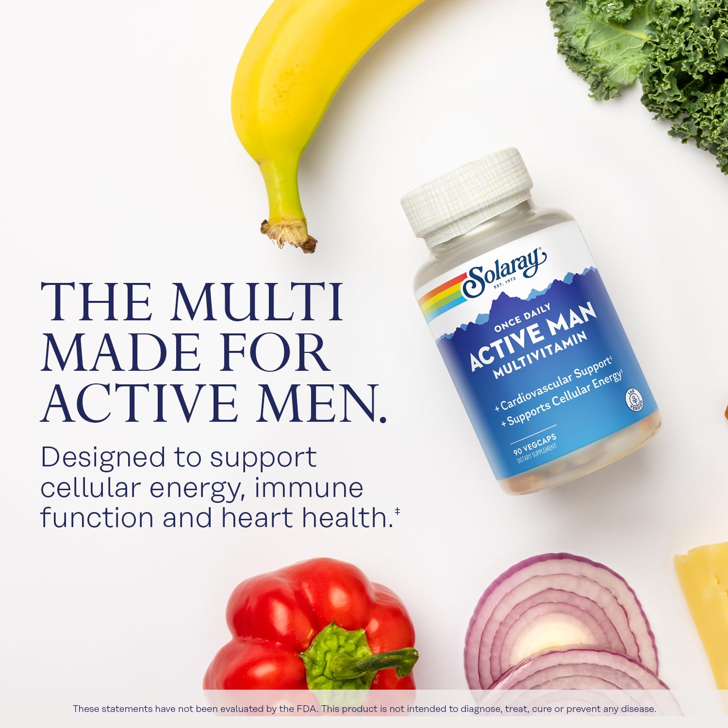 SOLARAY Once Daily Active Man Multivitamins bottle cap
