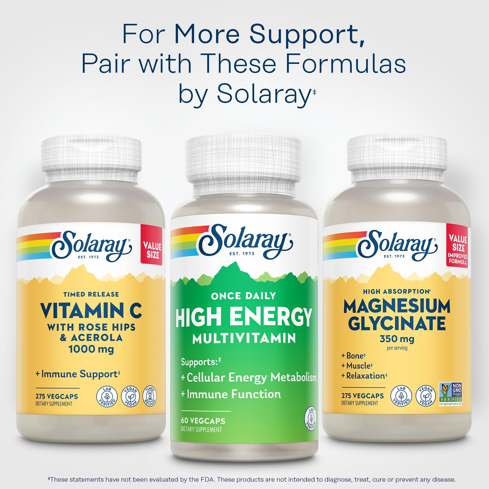 SOLARAY Once Daily Multivitamin bottle with herbs