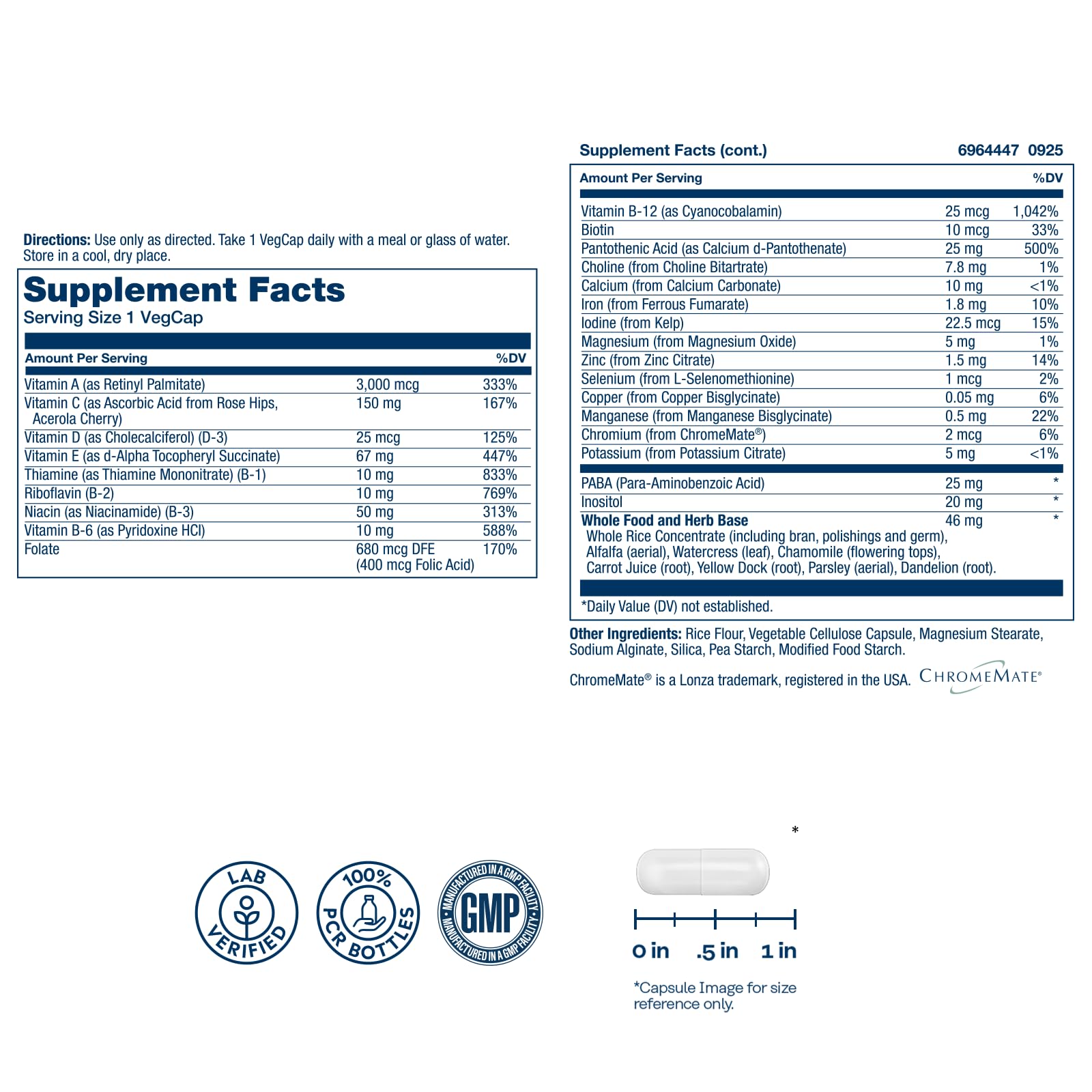 SOLARAY Once Daily Multivitamin capsule close-up