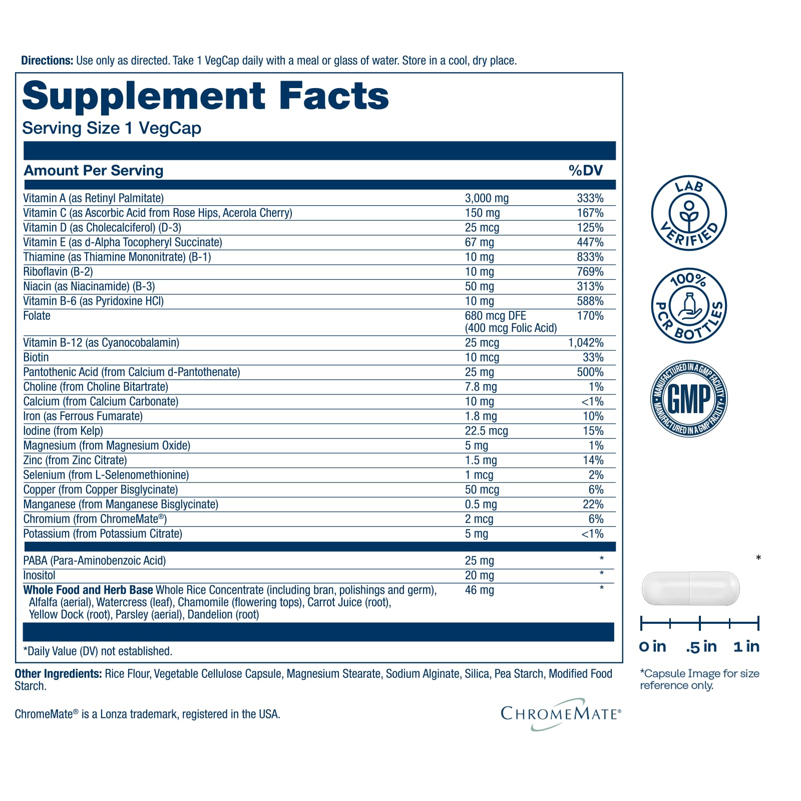 SOLARAY Once Daily Multivitamin capsule close-up