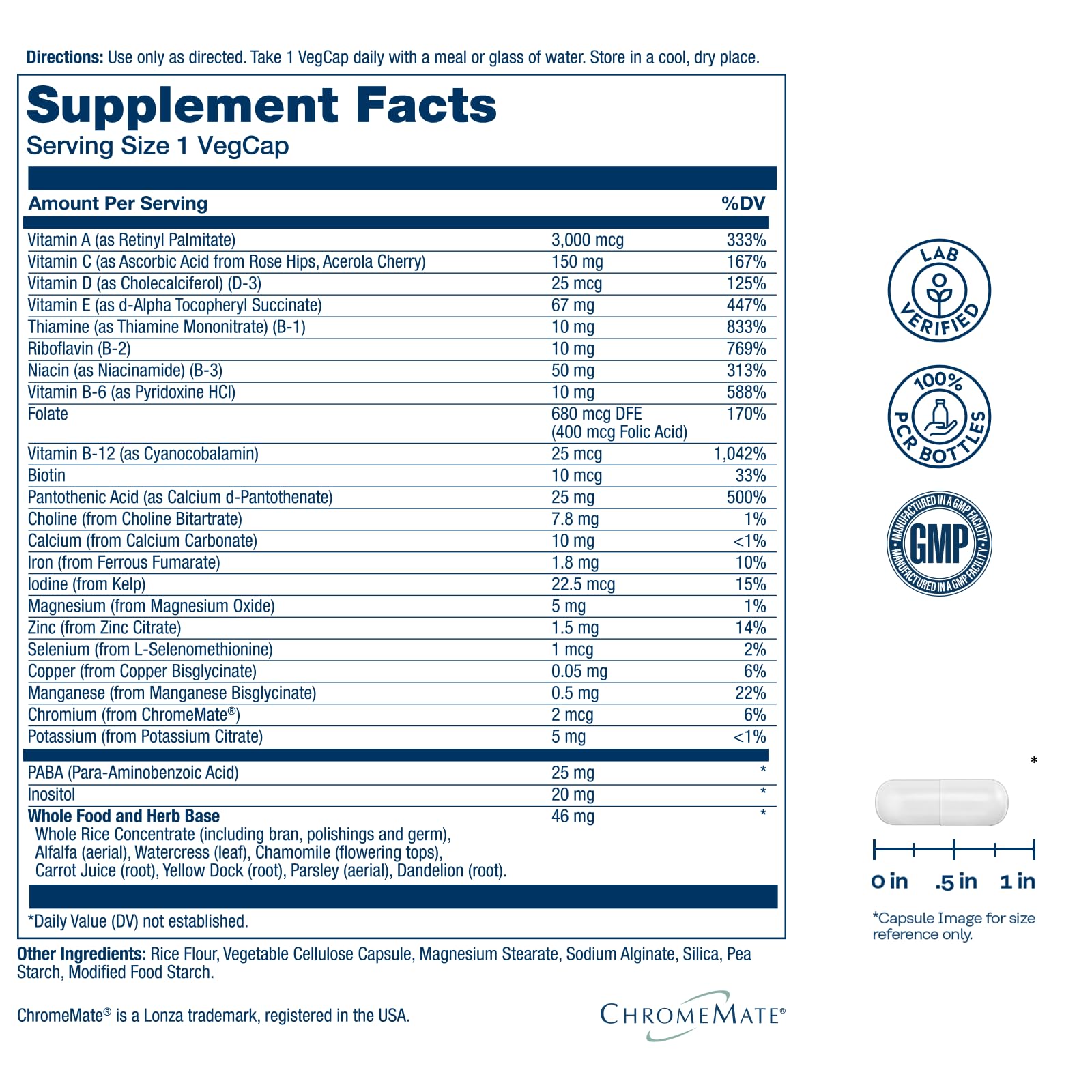 SOLARAY Once Daily Multivitamin capsule close-up