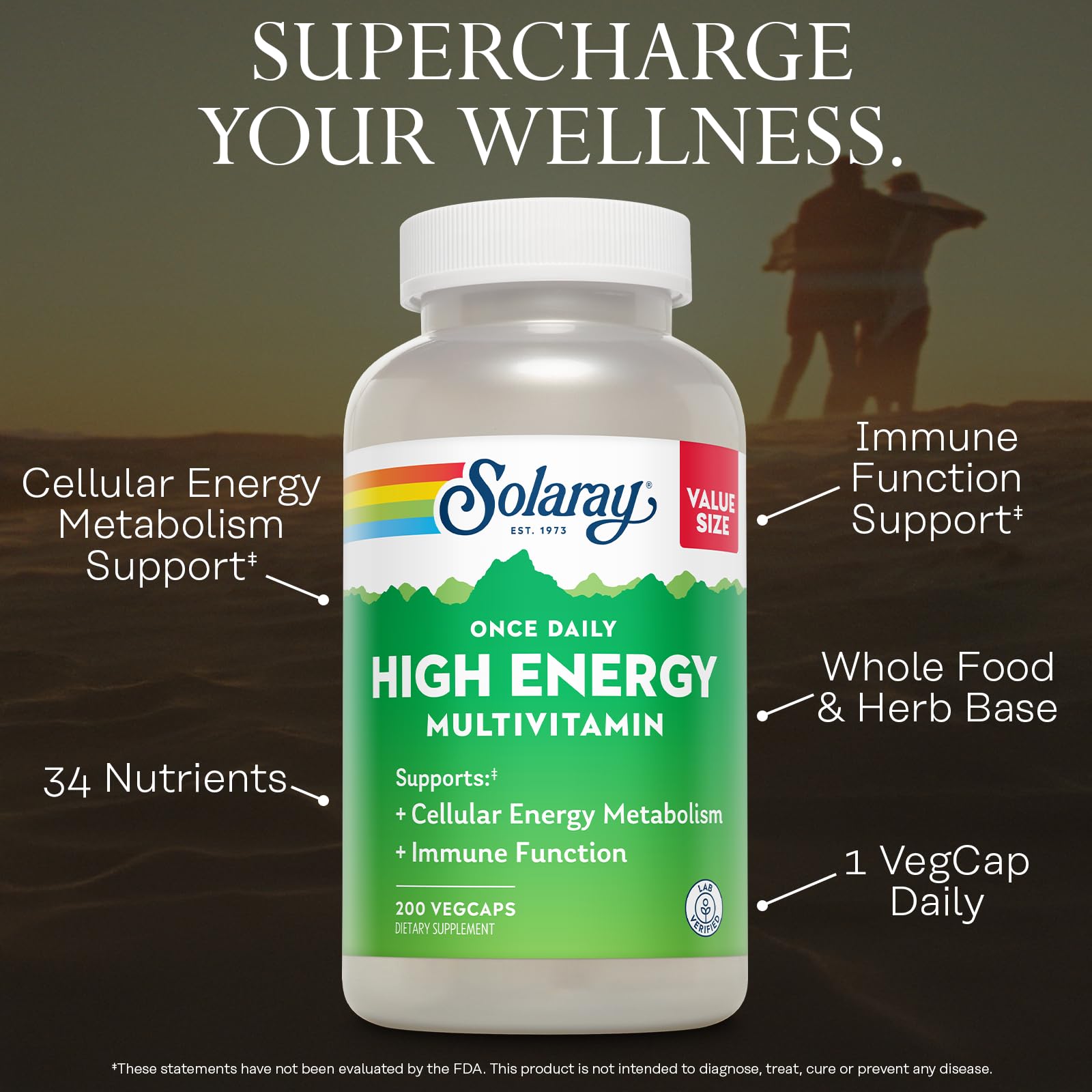 SOLARAY Once Daily Multivitamin ingredients list