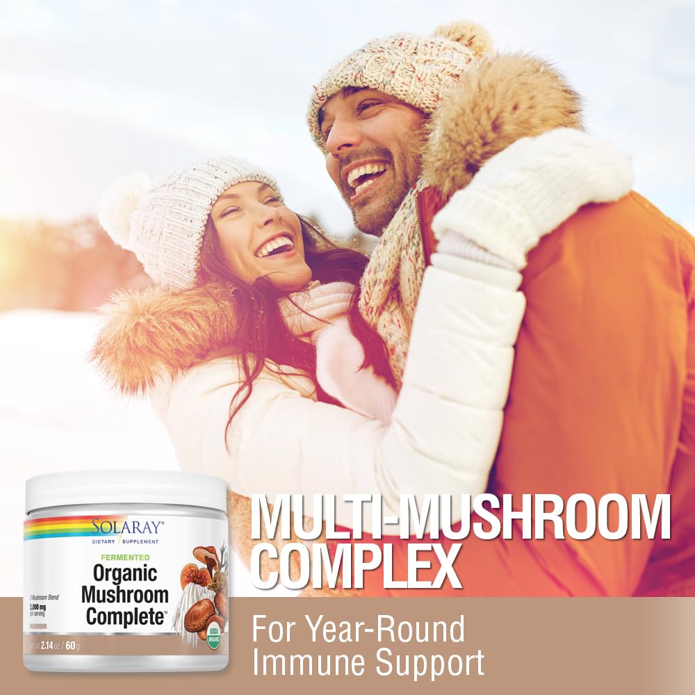 SOLARAY Organic Fermented Mushroom Complex ingredients list