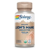 SOLARAY Organic Lion's Mane Mushroom Capsules 1000mg front view