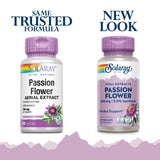 SOLARAY Passion Flower Extract 250mg capsules packaging side view