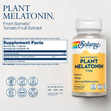 SOLARAY Plant Melatonin 3mg supplement side view