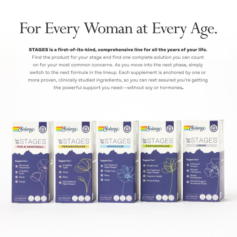 SOLARAY PMS & Menstrual Support Capsules ingredients list
