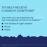 SOLARAY Post Menopause Support Capsules back view with ingredient details